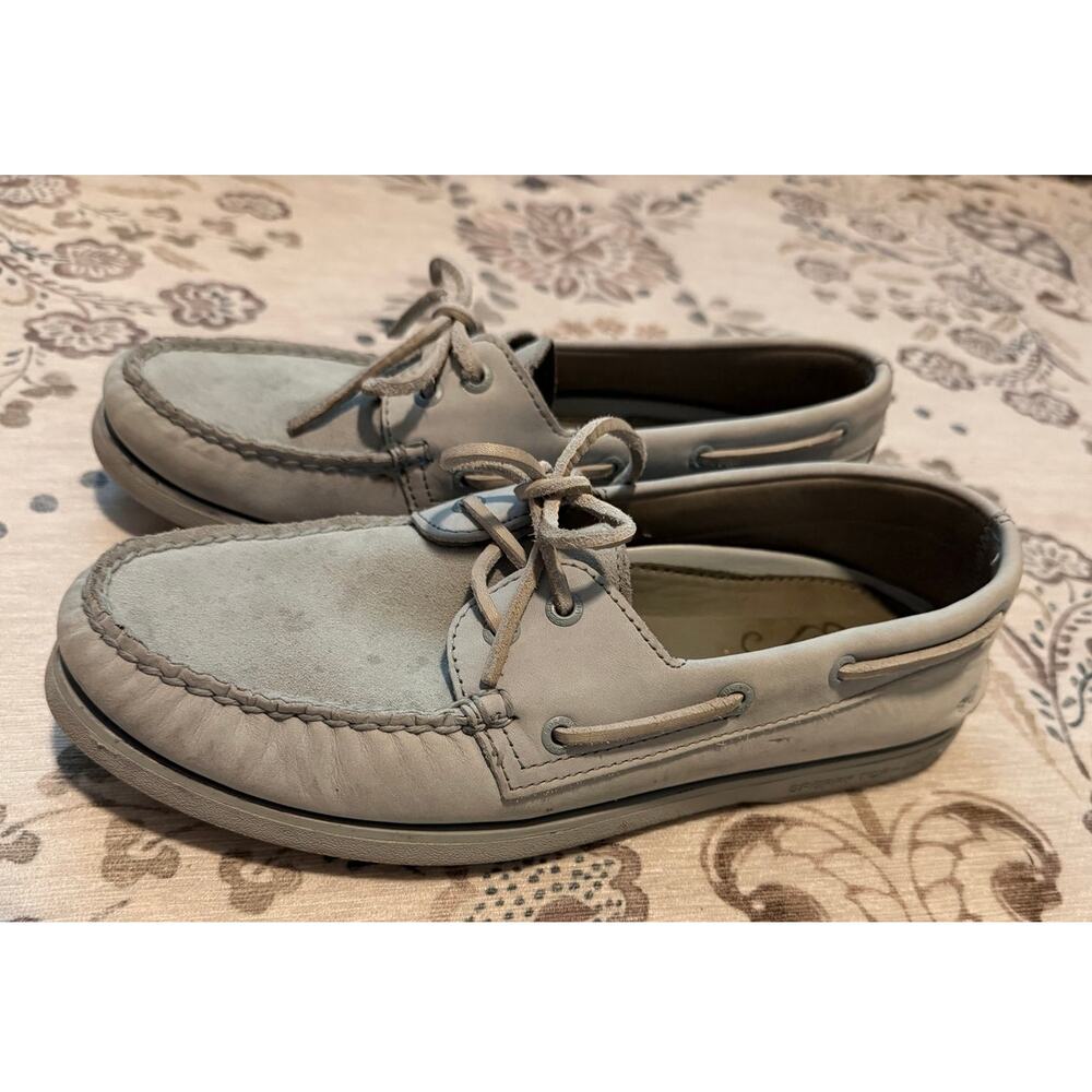 Sperry Gold Cup Authentic Original 2-Eye Boat Shoes Men's 9.5 M Grey STS17112 - Picture 3 of 7